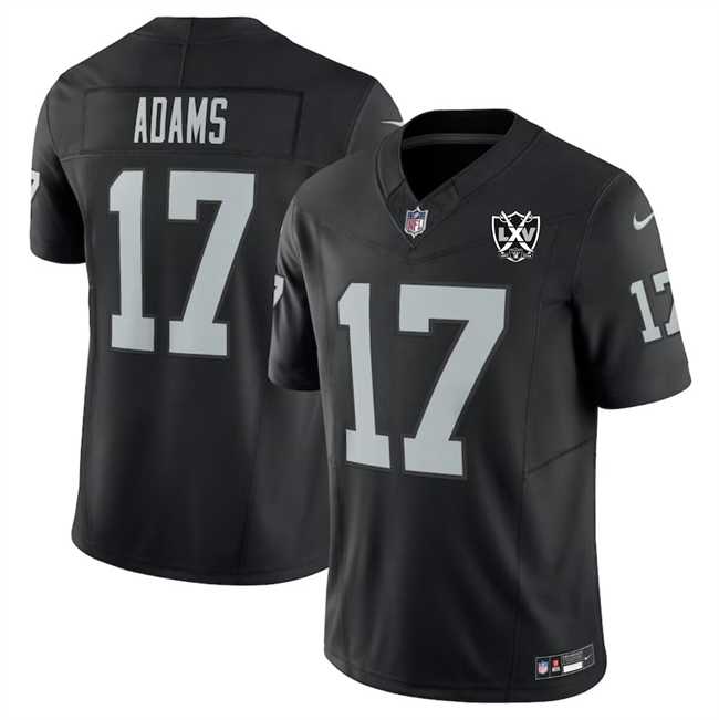 Men & Women & Youth Las Vegas Raiders #17 Davante Adams Black 2024 F.U.S.E 65th Anniversary Patch Vapor Stitched Jersey->las vegas raiders->NFL Jersey